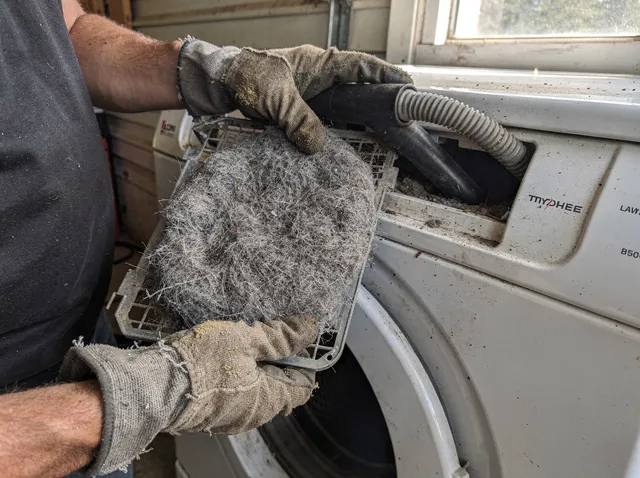 Cleaning Dryer Lint Trap in Southborough