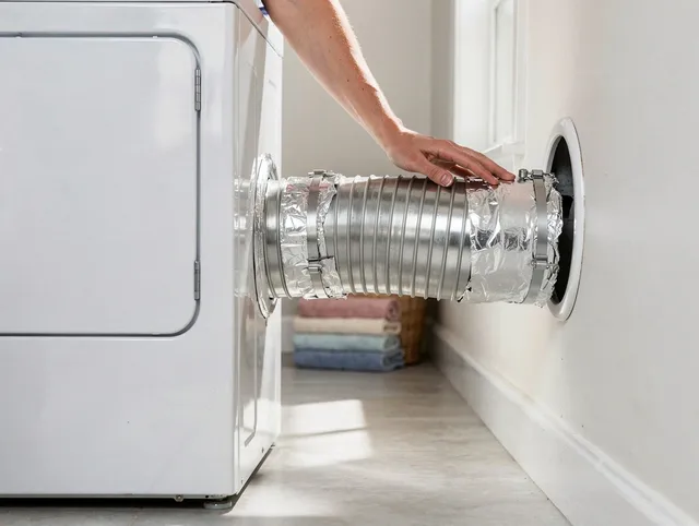 Professional dryer vent hose installation by Southborough Dryer Vent Cleaning in Southborough