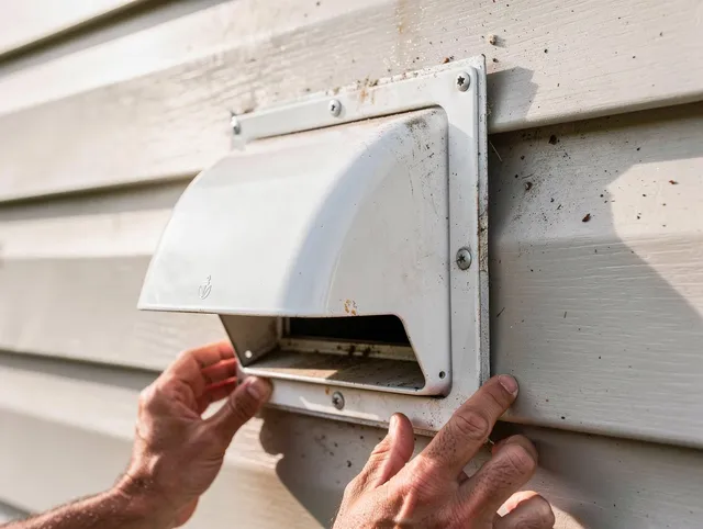 Southborough Dryer Vent Cleaning technician delivering thorough residential dryer vent cleaning service in Southborough